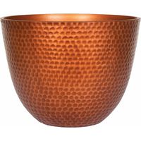 31cm Small Elements Plant Pot - Plastic - L31 x W31 x H28 cm - Copper