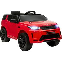 Kinder-Elektroauto, 12V Kinderfahrzeug mit Fernbedienung, LED-Lichtern, Musik und Hupe, 3-6 Jahre, Rot