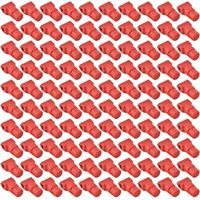 100 Pcs Mobile Téléphone Anti-vol Crochet Serrure Magasin De Marchandises Verrouiller Rouge Utiliser un dispositif de déverrouillage magnétique spécial pour déverrouiller(7mm)