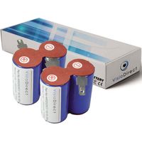 Lot de 2 batteries type 520102.0 pour Black et Decker 3000mAh 2.4V