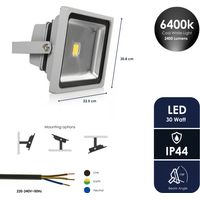 XQlite LED Floodlight Silver 30W 10.051.70