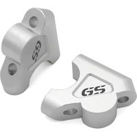 Soporte de manillar, puño elevador, extensión elevada para BMW R1200GS LC 2013-2017, R1200GS Adventure 2014-2017, R1200GS LC ADV (con logotipo)