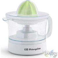 Exprimidor 25W, capacidad 0,5L, incluye 2 conos, rotación bidireccional, base antideslizante, exprimidor eficiente