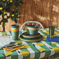 Lot de 24 bols en plastique Série Soleil 14 cm - talla