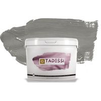 TADESSI Color Vista Wandfarbe Grau - Kieselgrau - Matte Dispersionsfarbe - Innenfarbe für Wand und Decke