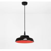 Circus Black Lampada a sospensione LED 8W 3000K d.24 cm in ceramica artigianale fatta a mano colore Rosso per interni design moderno ed elegante