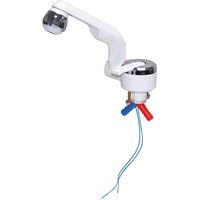 Robinet mélangeur à un levier 20000230 – Mitigeur de lavabo blanc chrome – Hauteur 40mm – Raccord tuyau 10mm – Trou de montage 27mm – Barwig