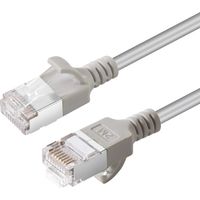 MicroConnect CAT6A U-FTP Slim Netzwerkkabel 0,50 m Grau, V-FTP6A005-slim