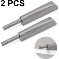 Magnetic Push Latches for Cabinet 2 Pack Recessed Cabinet Push Open Latch Push Touch Latch for Drawer Heavy Duty Push Release Latch Push to Open Latch,Grey