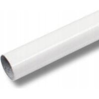 Tube en acier - 140 cm - Ø 25 mm - Blanc - Résistant et élégant - Idéal pour balustrades