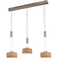 Lampe suspendue 3 lumières Shine-Wood dirigé - 61073