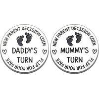 New Baby Gift For Parent Mom Daddy New Dad Gifts Funny Decision Coin