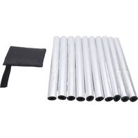 10 Manchons Isolation Tuyaux Auto-adhésifs – Mousse Épaisse Antigel pour Chauffage Solaire Extérieur CVC, Protection Contre le Froid
