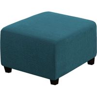 Housse de pouf extensible Housse de protection pour pouf Protecteur de pouf Housse de rangement pour pouf Protecteur de meubles Housse de protection Soft Rectangle avec ceinture élastique