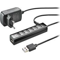 Ngs ihub7 tiny hub usb 2.0 - 7 porte usb 2.0 - adattatore di alimentazione - velocità fino a 480mbps