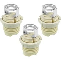 Set mit 6 G9-Lampenfassungen mit keramischer Gewindefassung (G9) für Halogenlampen und G9-Ring für Halogen-, LED- und Energiesparlampen