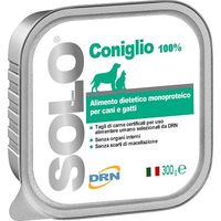 DRN Dog & Cat SOLO Coniglio - Vaschetta 300 Gr -