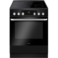 Amica – Cuisinière vitrocéramique 4 foyers – Plaque à induction – Four électrique 77L – Classe A – Nettoyage catalytique – ACV7005RN
