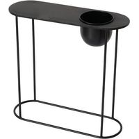 Boltze Pluto Mesa auxiliar Negra 55x18 cm