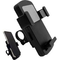 Telefoonhouder voor op de fiets, mobiele telefoonhouder voor fiets, verstelbare telefoonhouder - voor schokbestendige, anti-slip siliconen pad voor reizen in de open lucht