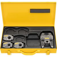 Set REMS S M 15+18+22 Z8 Set di anelli di pressatura 4 pezzi in valigetta di lamiera d'acciaio ( 574615 R )