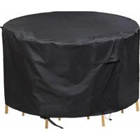 royaluxe - 128X71cm Table de rempotage, housses de table de meubles de patio extérieur housse de table ronde housse de meubles de patio 420D protection robuste coupe-vent anti-UV housse de table circu