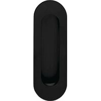 Conchiglia per porta scorrevole 4476 VA nero ov. bl. L.120mm P.40mm