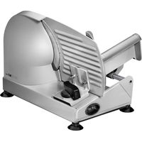 Clatronic MA 3585 Affettatrice Elettrica Lama Acciaio Inox 19 cm 150 W Spessore Regolabile 0-15 mm colore Metallico