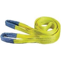 CINGHIA DI SOLLEVAMENTO CON FASCIA A DOPPIO STRATO MM.100 mt.4 x mm100h. portata Kg.3000 colore giallo EXCEL