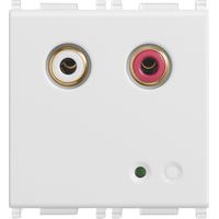 VIMAR - 14582 Câble d'entrée audio RCA 2M blanc