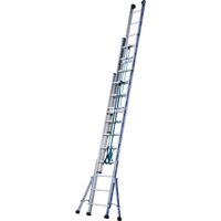 Escalera de rieles con cuerda Platinium 300 - 3 tramos 4,67 m x 11,39 m 3x16 - Tubesca
