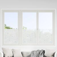 Films pour Fenêtre 4 pcs Dépoli Protection Vitre motif de fleur PVC vidaXL