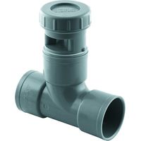 Té anti vide 40 mm – Clapet équilibreur de pression d'air – Aérateur à membrane pour écoulement fluide – Évite désamorçage siphon – Jardiboutique