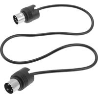 Câble stéréo 5 broches, câble MIDI pour instrument, câble accessoire pour instrument, câble MIDI de 1,8 m-50x3.2cm-Black
