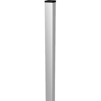 Palo Tubolare Quadro Bianco 50X50 mm - Altezza Palo 110 cm - Completo di 3 Piastrine per Fissaggio