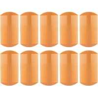 Peigne anti-poux vintage double face en plastique, lot de 10 peignes de démêlage pour élimination des lentes et soin capillaire.