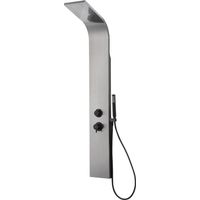 Essebagno Esseflat mechanische Duschkonsole in Metallic-Grau