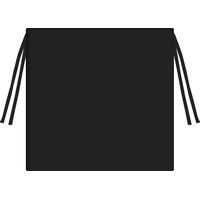 Cojín para silla de jardín TIP de 40x40 cm, negro, impermeable, con funda extraíble.