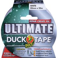 Shurtape Duck Tape® Ultimate 50mm x 25m White - Heavy-Duty Multi-Purpose Adhesive Tape