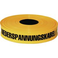 KELMAPLAST Trassenwarnband Achtung NiederspannungskabelBreite 40 mm Länge 250 m gelb