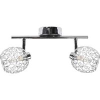 Plafonnier Candellux Horus 92-19141 2xG9 chromé cristal