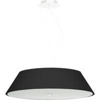 Sollux VEGA Suspension Cylindrique Noir 60cm E27