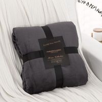 Flanelle Couverture Polaire, Moelleuse Couverture Polaire Epaisse, Jeté de Canapé Couverture Chaude et Douce en Peluche Plaid Polaire (Gris, 150x200cm)