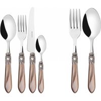 OXFORD Ghiera Argento Anticato, Posate Set 50 pz, Scatola
