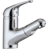 MISCELATORE LAVABO CON DOCCETTA ESTRAIBILE Cromo + Piletta 1""1/4