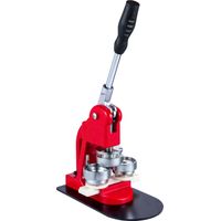Mophorn Máquina prensadora de botones de 44 mm, perforadora de insignias de 1,73" con 1000 botones, kit para hacer insignias