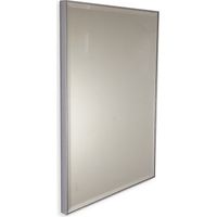 Specchio su misura con cornice in alluminio e perimetro bisellato fino a 80 cm fino a 110 cm