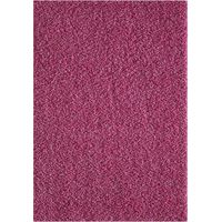 Tapis shaggy 160x230 rose tissé rectangle motif uni SG LOCA