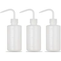 Set mit 3 x 250 ml Spritzflaschen, Laborflaschen mit feiner Kunststoffpipette, Dosierflasche, Spritzflasche zum Reinigen