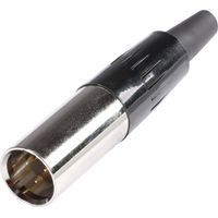 Hicon HI-XMCM3 Miniatur-XLR-Steckverbinder Stecker, gerade Polzahl: 3 Silber 1 St.